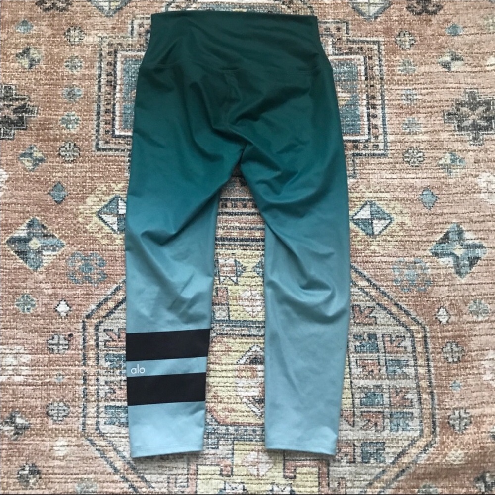 Alo high waist aqua ombré leggings tights Yoga XS - Picture 3 of 5